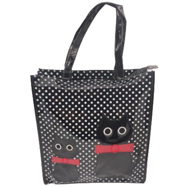 SHOPPING BAG ΓΑΤΑ 01-9000 ΜΑΥΡΗ