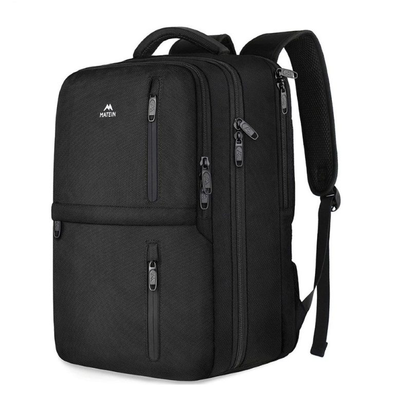 Matein 1197 Backpack Σακίδιο Πλάτης 17,3'' Μαύρο MATEIN