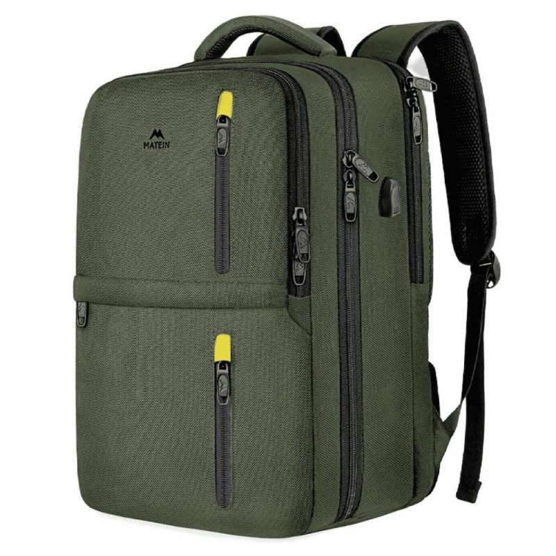 Matein 1197 Backpack Σακίδιο Πλάτης 17,3'' Χακί MATEIN