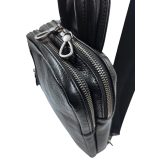 Domus Bodybag/Ανδρική Τσάντα Στήθους Δέρμα 2260 Μαύρη 2