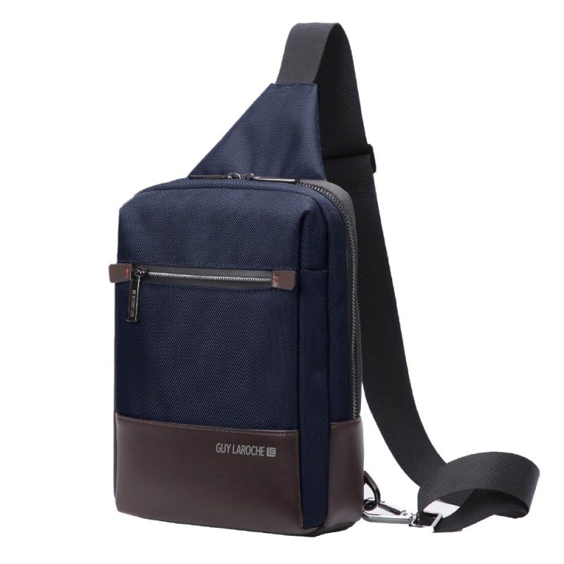 Guy Laroche 2757 Cross Bodybag/Ανδρική Τσάντα Στήθους Μπλε Guy-laroche