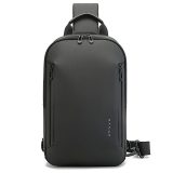 Bange 3077 Cross Bodybag/Ανδρική Τσάντα Στήθους Μαύρη 1