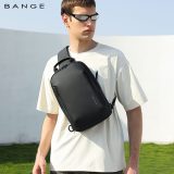 Bange 3077 Cross Bodybag/Ανδρική Τσάντα Στήθους Μαύρη 3
