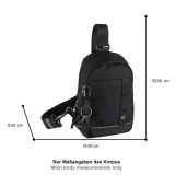 Camel Active 407-603-60 CONNECT Cross Bodybag/Ανδρική Τσάντα Στήθους Μαύρη 7