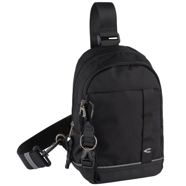 Camel Active 407-603-60 CONNECT Cross Bodybag/Ανδρική Τσάντα Στήθους Μαύρη