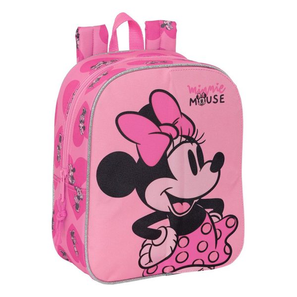 Safta 612334232 Minnie Mouse Παιδική Τσάντα Πλάτης Ροζ