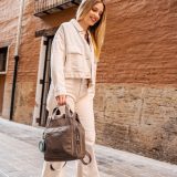 Gabol 605549 VALLE  Backpack Γυναικεία Τσάντα Πλάτης Καφέ 3