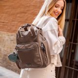 Gabol 605549 VALLE  Backpack Γυναικεία Τσάντα Πλάτης Καφέ 2