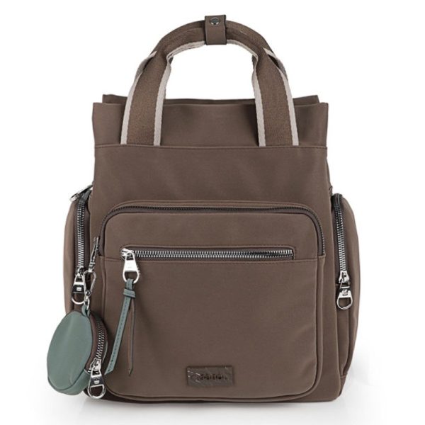 Gabol 605549 VALLE  Backpack Γυναικεία Τσάντα Πλάτης Καφέ