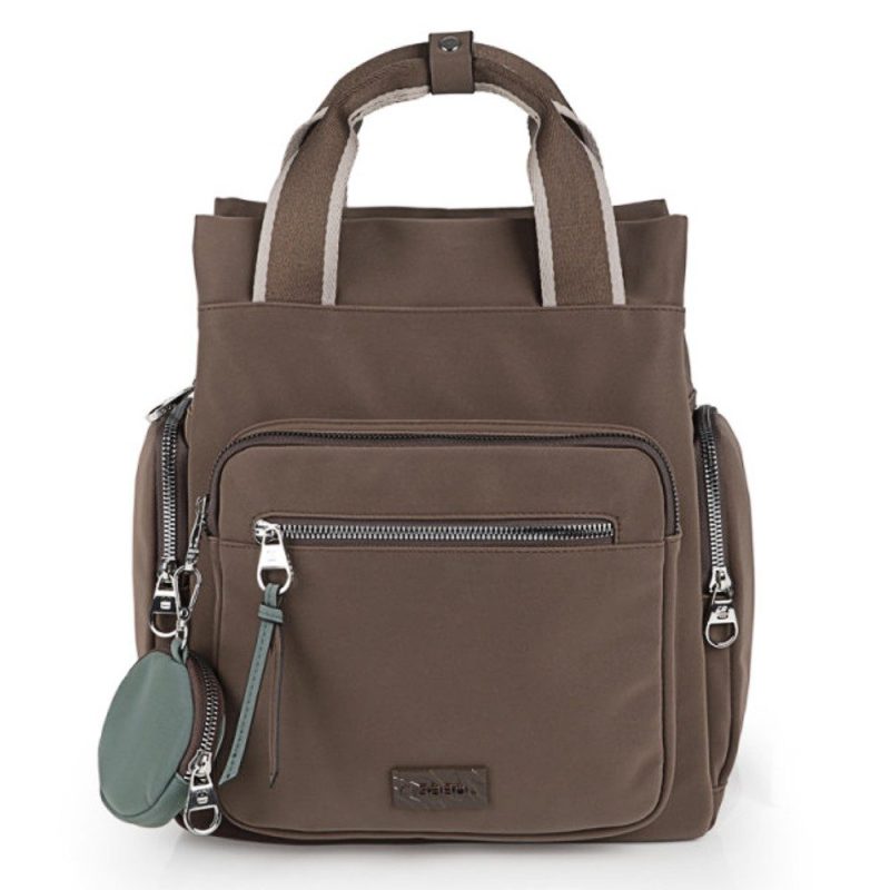 Gabol 605549 VALLE Backpack Γυναικεία Τσάντα Πλάτης Καφέ Gabol