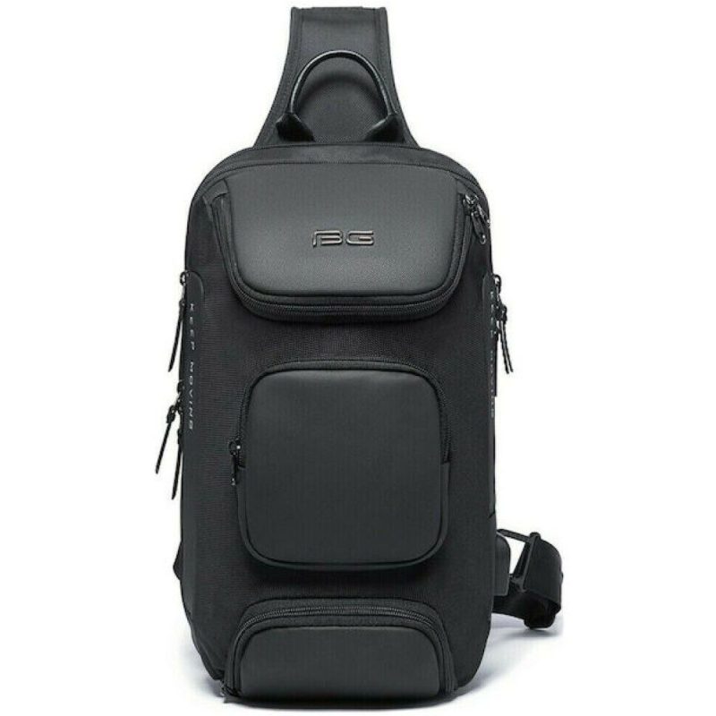 Bange Cross Bodybag/Ανδρική Τσάντα Στήθους 7086 Μαύρη Bange