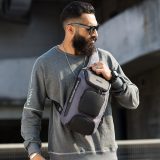 Bange Cross Bodybag/Ανδρική Τσάντα Στήθους 7086 Γκρι 4