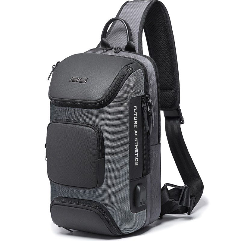 Bange Cross Bodybag/Ανδρική Τσάντα Στήθους 7086 Γκρι Bange