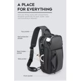 Bange Cross Bodybag/Ανδρική Τσάντα Στήθους 7566 Μαύρη 2