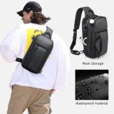 Bange Cross Bodybag/Ανδρική Τσάντα Στήθους 7566 Μαύρη 4