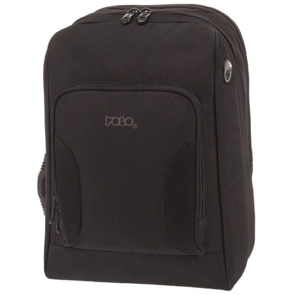 Polo 9-02-069-2000 Τσάντα Πλάτης / Backpack 15.6" Μαύρη