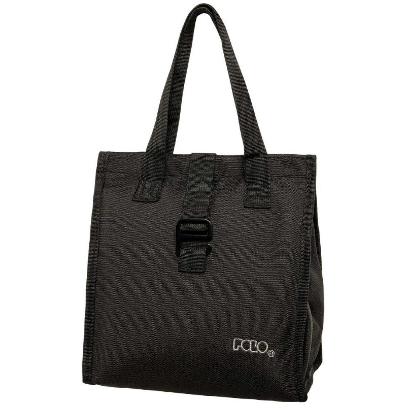 Polo 9-07-061-2000 LUNCH BAG OFFICE Τσαντάκι Φαγητού Χειρός Μαύρο POLO