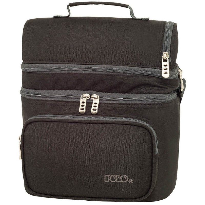 Polo Double Cooler Ισοθερμικό Τσαντάκι Φαγητού 9-07-096-2000 Μαύρο POLO