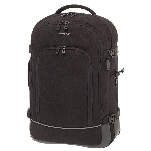 Polo 9-09-002-2000 Τσάντα Πλάτης / Backpack Cabin 40lt Μαύρη