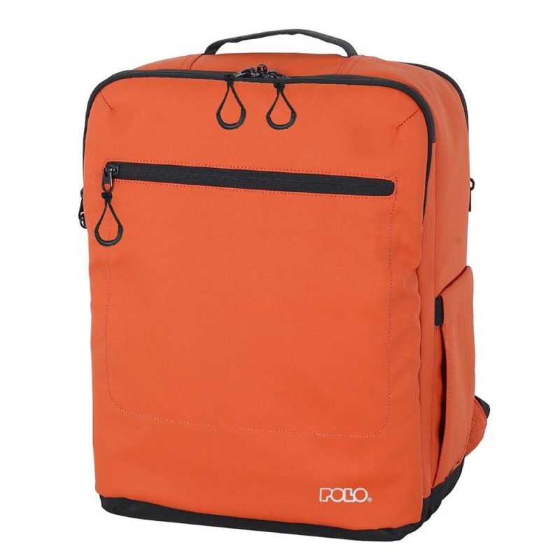 Polo 9-09-020-7300 UNDERSEAT ASPEN Τσάντα Πλάτης / Backpack Πορτοκαλί-Μαύρη POLO
