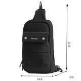 Leastat 9888A Cross Bodybag/Ανδρική Τσάντα Στήθους Μαύρη 3