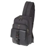 Aeronautica Militare AM-591 Cross Bodybag/Backpack Ανδρική Τσάντα Στήθους Μαύρη 1