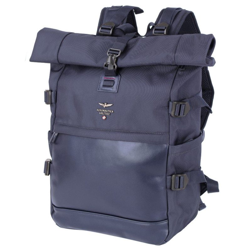 Aeronautica Militare AM-592 Backpack Τσάντα Πλάτης Μπλε Aeronautica militare