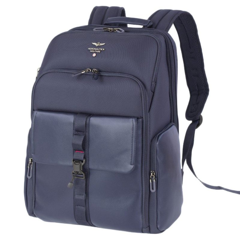 Aeronautica Militare AM-593 Backpack Τσάντα Πλάτης Μπλε Aeronautica militare