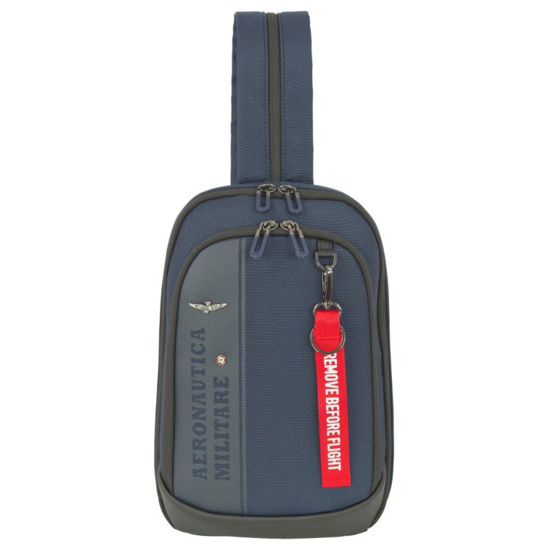 Aeronautica Militare AM-603 Cross Bodybag/Backpack Ανδρική Τσάντα Στήθους Μπλε Aeronautica militare