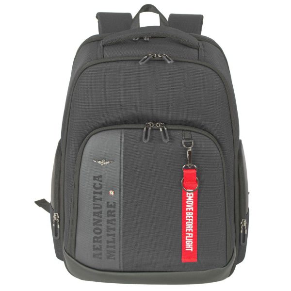 Aeronautica Militare AM-604 Backpack Τσάντα Πλάτης Μαύρη