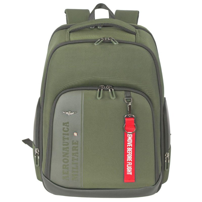 Aeronautica Militare AM-604 Backpack Τσάντα Πλάτης Πράσινη Aeronautica militare