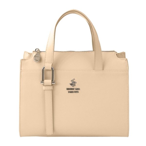 Beverly Hills Polo Club BH-4441 Γυναικεία Τσάντα Χειρός Μπεζ
