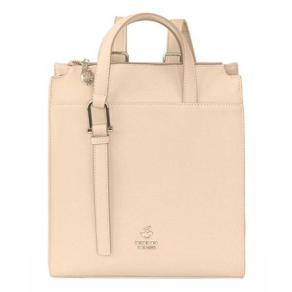 Beverly Hills Polo Club BH-4442 Backpack Γυναικεία Τσάντα Πλάτης Μπεζ