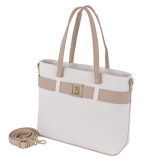 Beverly Hills Polo Club BH-4490 Γυναικεία Τσάντα Ώμου Λευκή 3