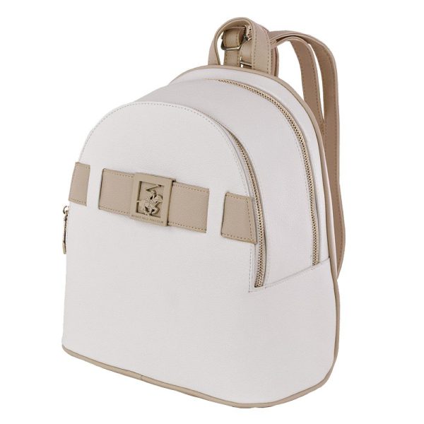 Beverly Hills Polo Club BH-4492 Backpack Γυναικεία Τσάντα Πλάτης Λευκή