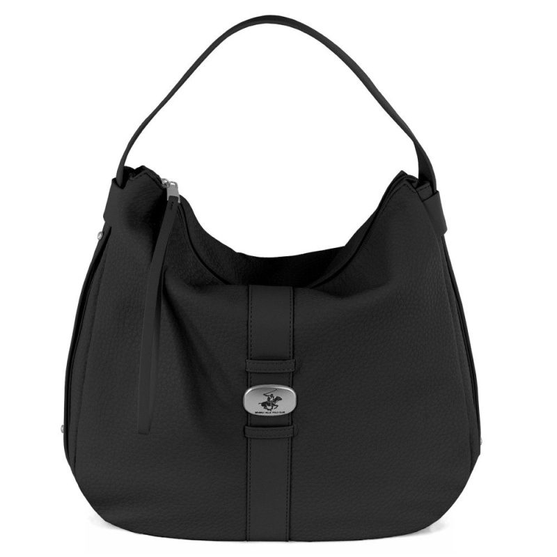 Beverly Hills Polo Club BH-4521 Γυναικεία Τσάντα Ώμου Μαύρη Beverly hills Polo club