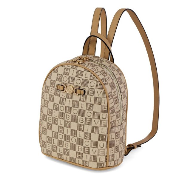Beverly Hills Polo Club BH-4532 Backpack Γυναικεία Τσάντα Πλάτης Μπεζ