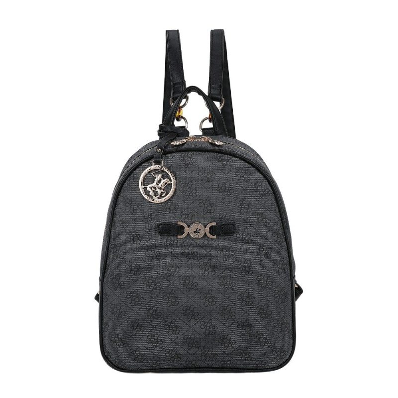 Beverly Hills Polo Club BH-4662 Backpack Γυναικεία Τσάντα Πλάτης Μαύρη Beverly hills Polo club