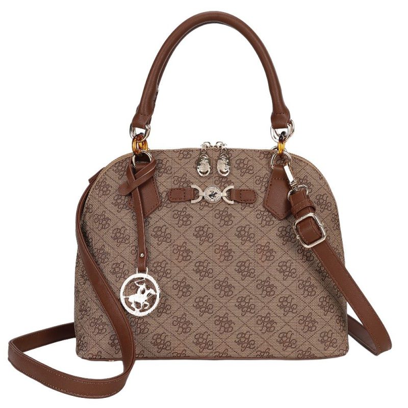 Beverly Hills Polo Club BH-4663 Γυναικεία Τσάντα Χειρός/Ώμου Μπεζ Beverly hills Polo club