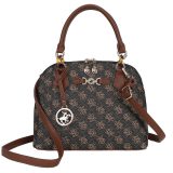 Beverly Hills Polo Club BH-4663 Γυναικεία Τσάντα Χειρός/Ώμου Καφέ 1