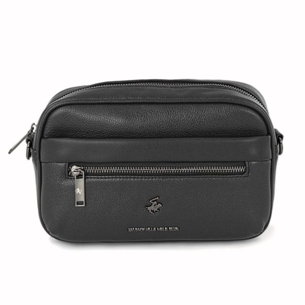 Beverly Hills Polo Club BH-8511 Ανδρική Τσάντα Χειρός-Χιαστή Μαύρη