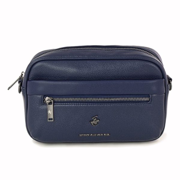 Beverly Hills Polo Club BH-8511 Ανδρική Τσάντα Χειρός-Χιαστή Μπλε