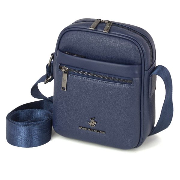 Beverly Hills Polo Club BH-8512 Ανδρική Τσάντα Χιαστή Μπλε