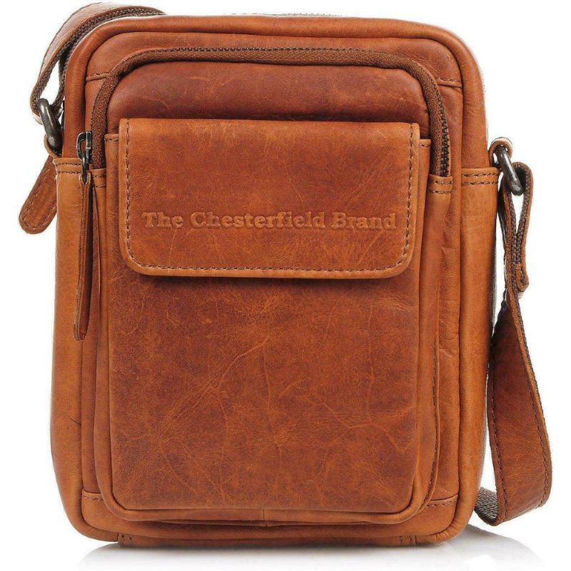 The Chesterfield Brand C48.071431 Δερμάτινο Ανδρικό Τσαντάκι Χιαστί/Ώμου Ταμπά The Chesterfield