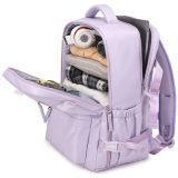 Classic Diamond SW6885 Σακίδιο Πλάτης Backpack Με USB Λιλά 4