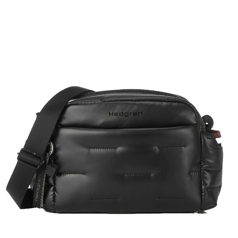 Hedgren HCOCN02/003 COCOON PUFFER Γυναικεία Τσάντα Χιαστή Μαύρη HEDGREN