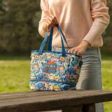Legami Milano LLBAG0007 Τσαντάκι Φαγητού Χειρός Travel Stickers Μπλε 4