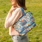 Legami Milano LLBAG0007 Τσαντάκι Φαγητού Χειρός Travel Stickers Μπλε 5