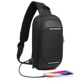 Leastat 3806 Cross Bodybag/Ανδρική Τσάντα Στήθους Μαύρη 1