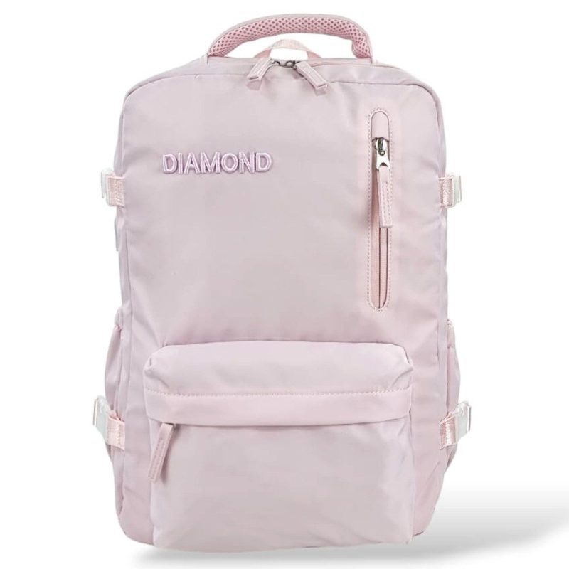 Classic Diamond SW6885 Σακίδιο Πλάτης Backpack Με USB Ροζ Domus accessories
